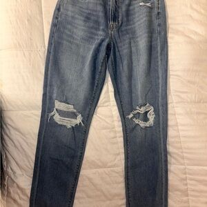 Distressed Blue Jeans for Women